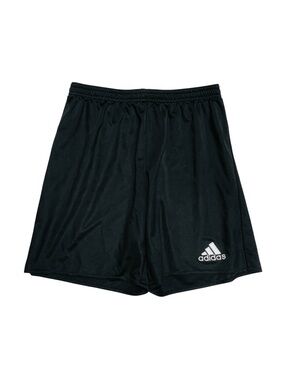 adidas Black Athletic Shorts with White Logo - Kids boys 11-12Y